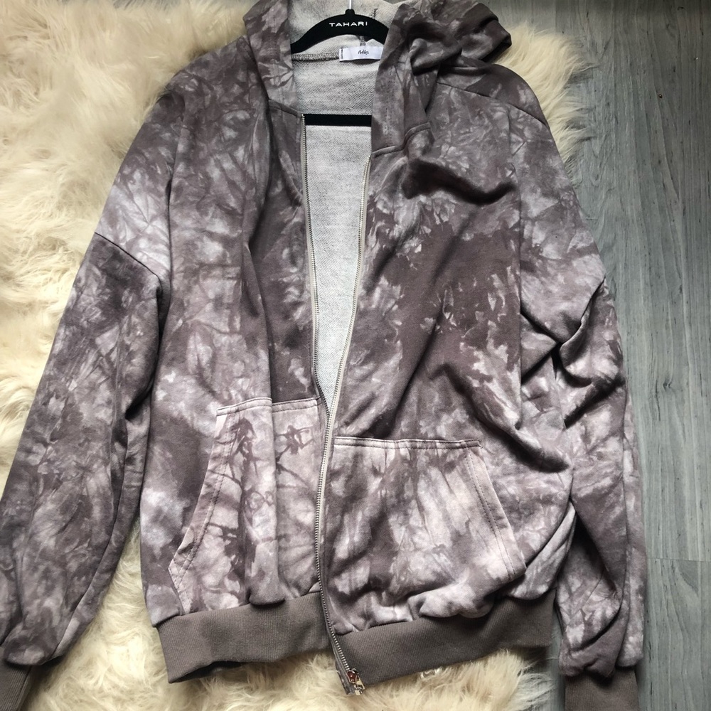 Paster tie-dye zipped hoodie Adika